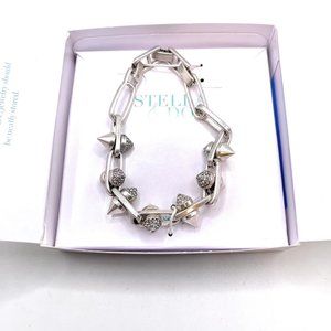 Renegade Crystal & Spike Stella & Dot Chain Bracelet - B540G